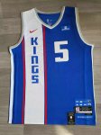 NBA 5 Fox Kings 23-24 city Maillot avec sponor logo brodé